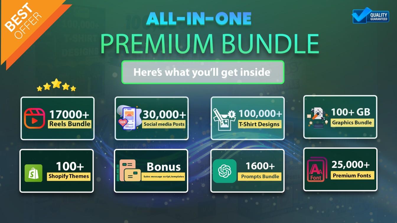 All-In-One Premium Bundle With Resell Rights